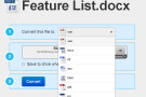 Convertire file di Google Drive online Convertire file di Google Drive online