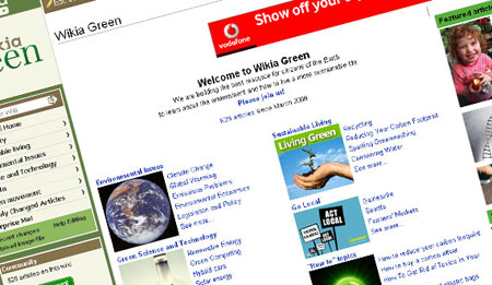 Immagine del nuovo portale sull\'ecologia wikia-green