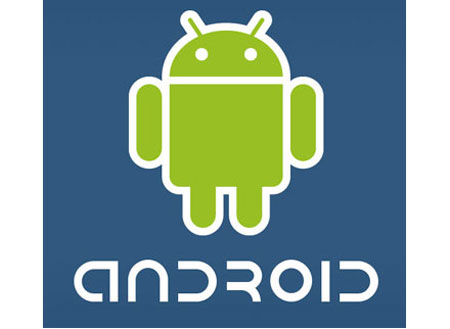Il logo del nuovo sistema operativo di Google, Android che sarà disponibile sul nuovo cellulare Htc G1 Android