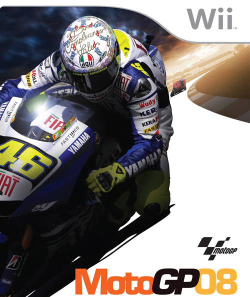 Immagine della confezzione del videogioco per Nintendo Wii MotoGp 08