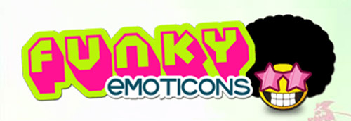 Logo di Funky Emoticons, software gratuito che integra 22 categorie di FACCINE GRATIS PER MESSENGER