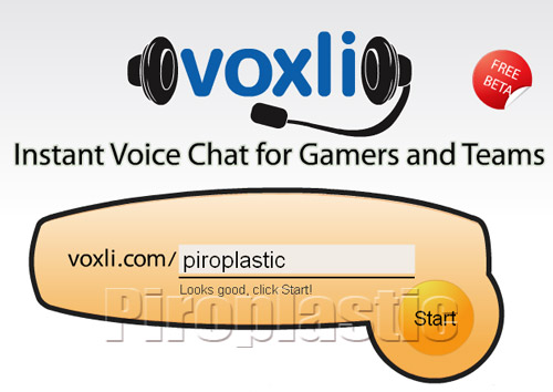 Voxli, screenshoot della home page di Voxli