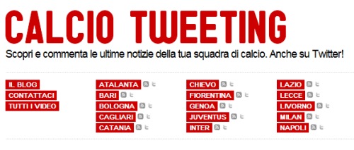 calcio tweeting