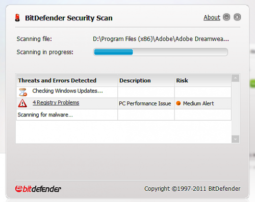 BitDefender Security Scan