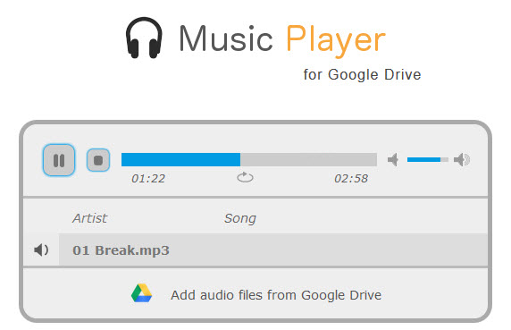 google-drive-music-player
