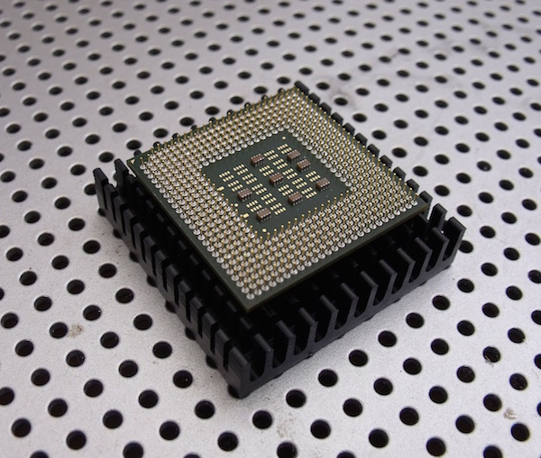 Foto di una CPU