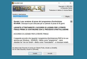 zippare un file WinRAR