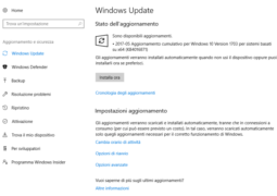 riavvio automatico aggiornamenti Windows 10