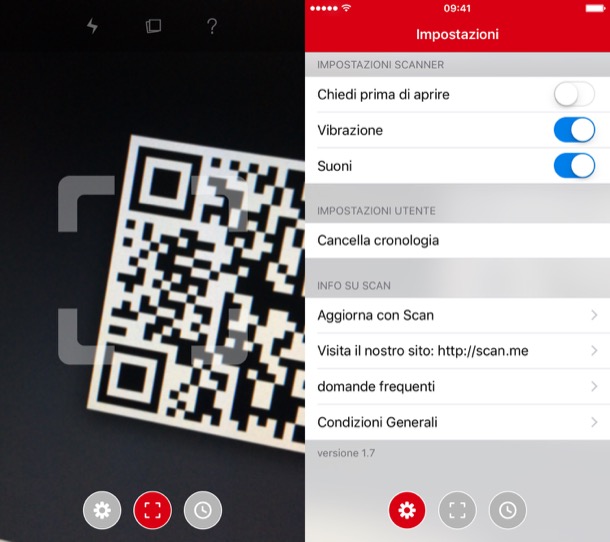 app scansione codici QR