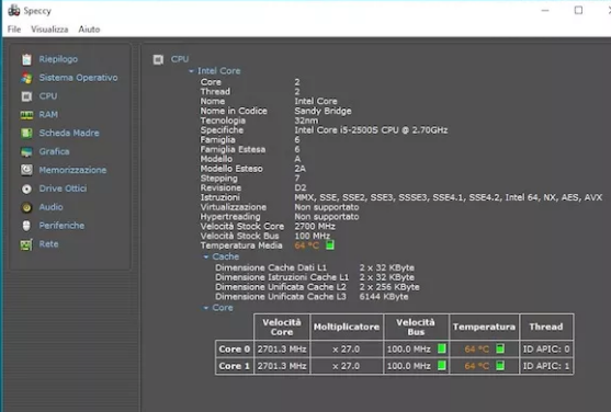 misurare temperatura pc