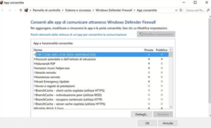 disattivare firewall Windows 10