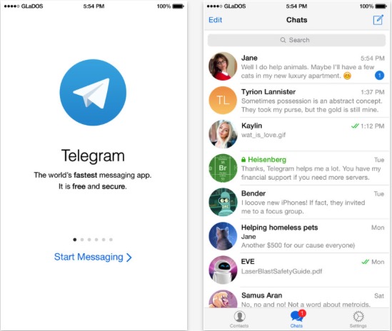 Telegram messaggi autodistruzione